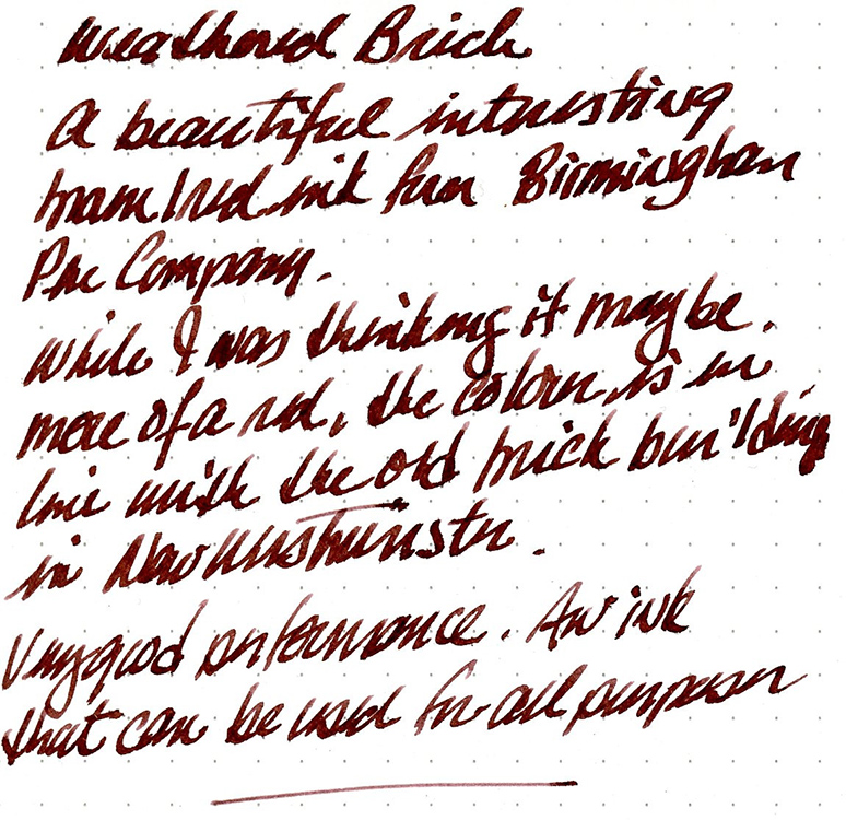 Weathered Brick byu Birningham Pen Company