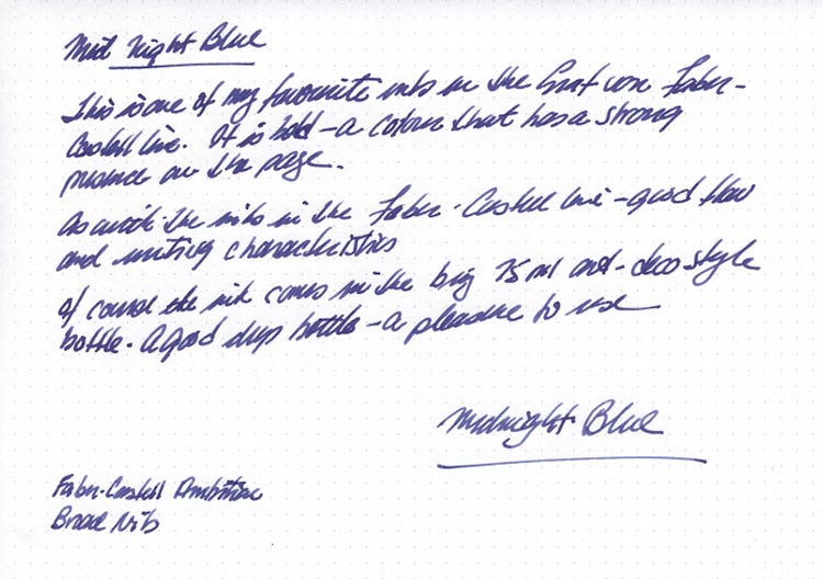 Graf-von-Faber- Castell Cobalt Blue ink