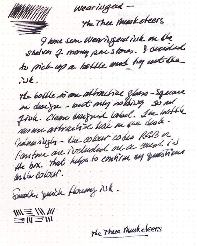 Alexandre Dumas Three Musketeers fountain pen ink