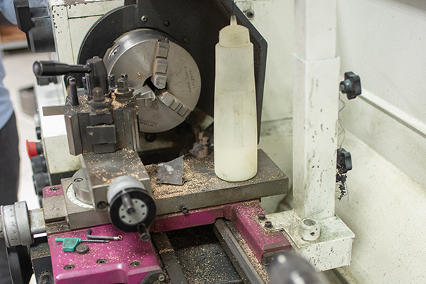 Machines used to hand manufacture the pens