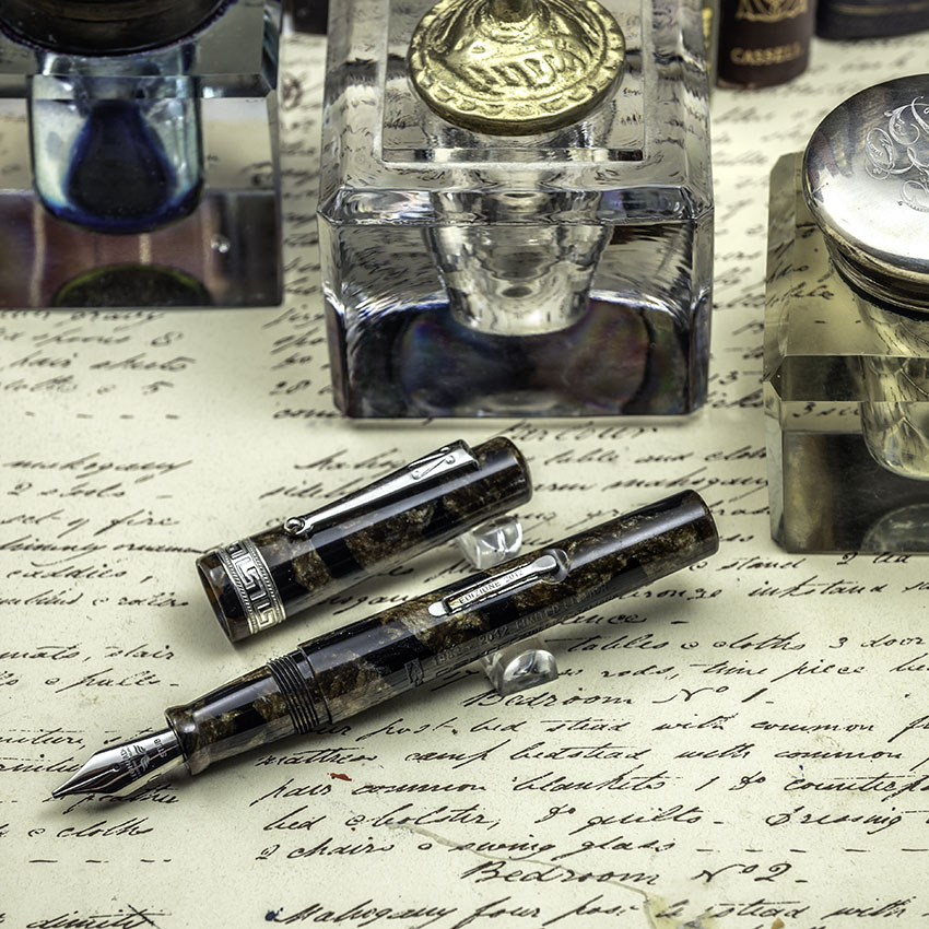 Delta 30th Anniversary Fountain Pen, Level fill, brown
