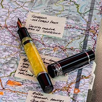 Glenn"s Pens, Pens of Note, Delta Chatterley, Dolcevita Fusion Star, Tidepool