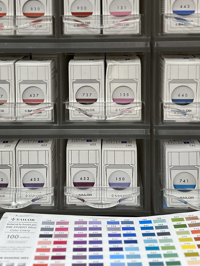 Buchan's has a great selection of fountain pen ink
